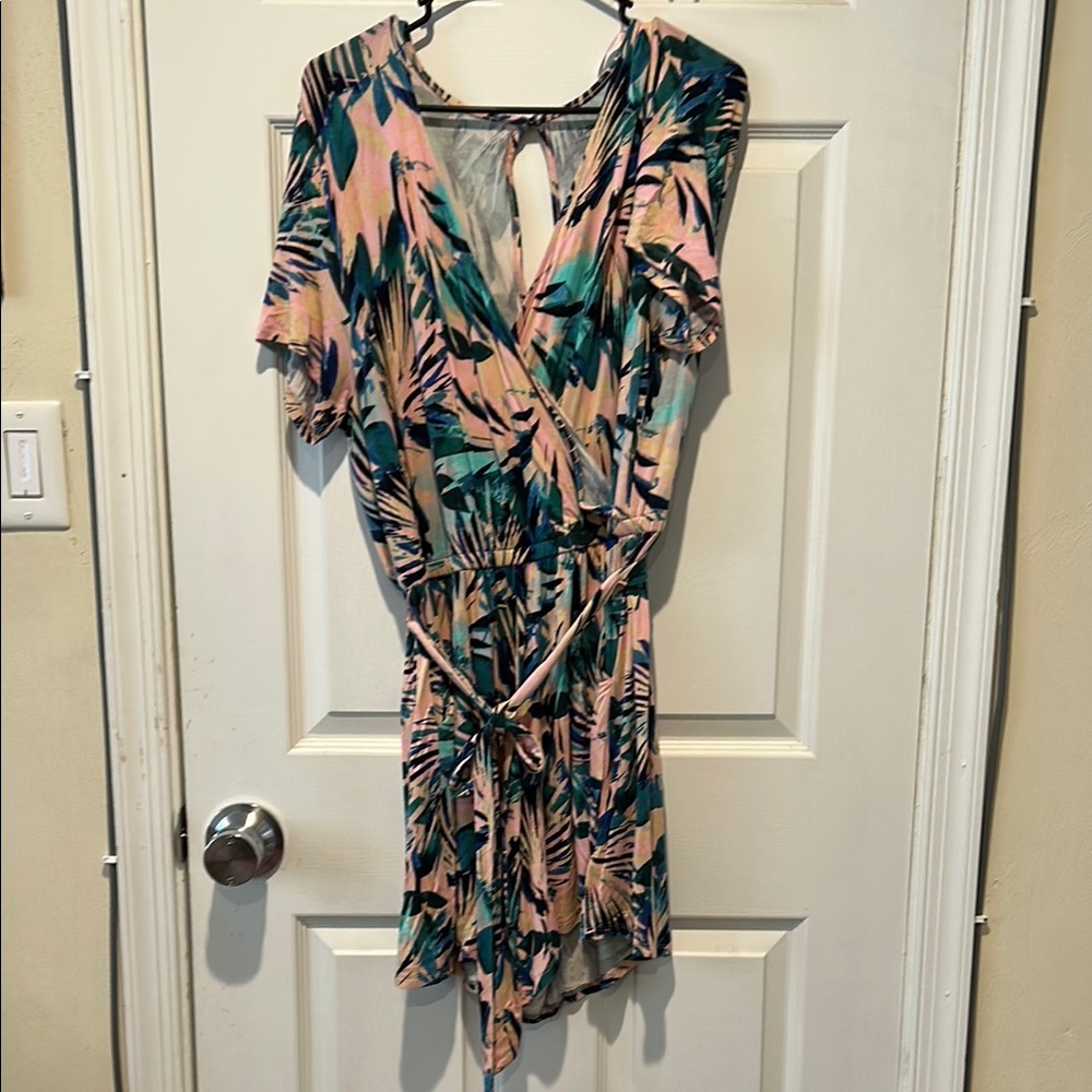 Torrid Super Soft Tropical Print Romper